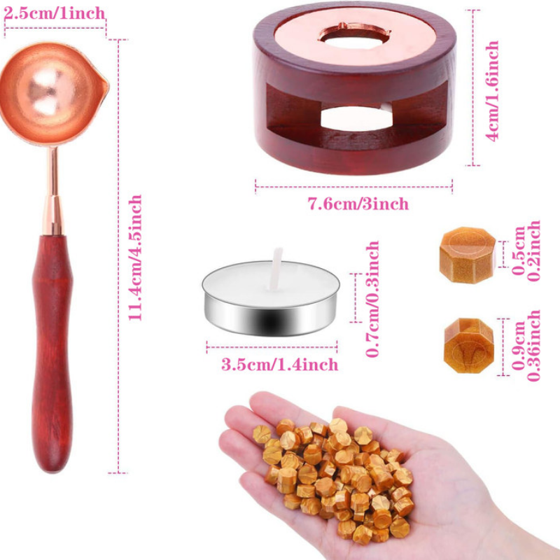 Wax Seal Set Includes 200 Gold - Wax Seal Stamp Set recensione e prezzo
