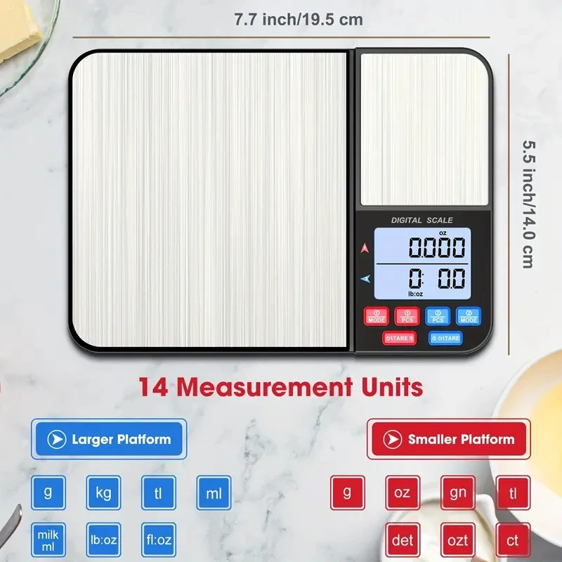 1pc Digital Kitchen Scale for  - Tape Dispenser Weighted recensione e prezzo