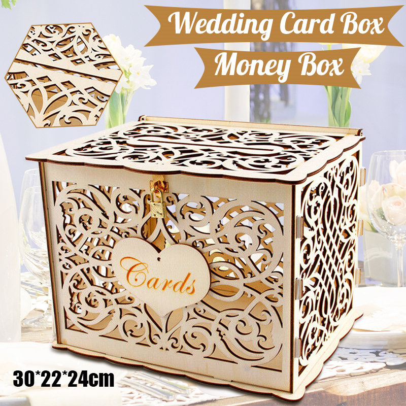 30X24X21cm DIY Wedding Gift Ca - Card Index Box recensione e prezzo