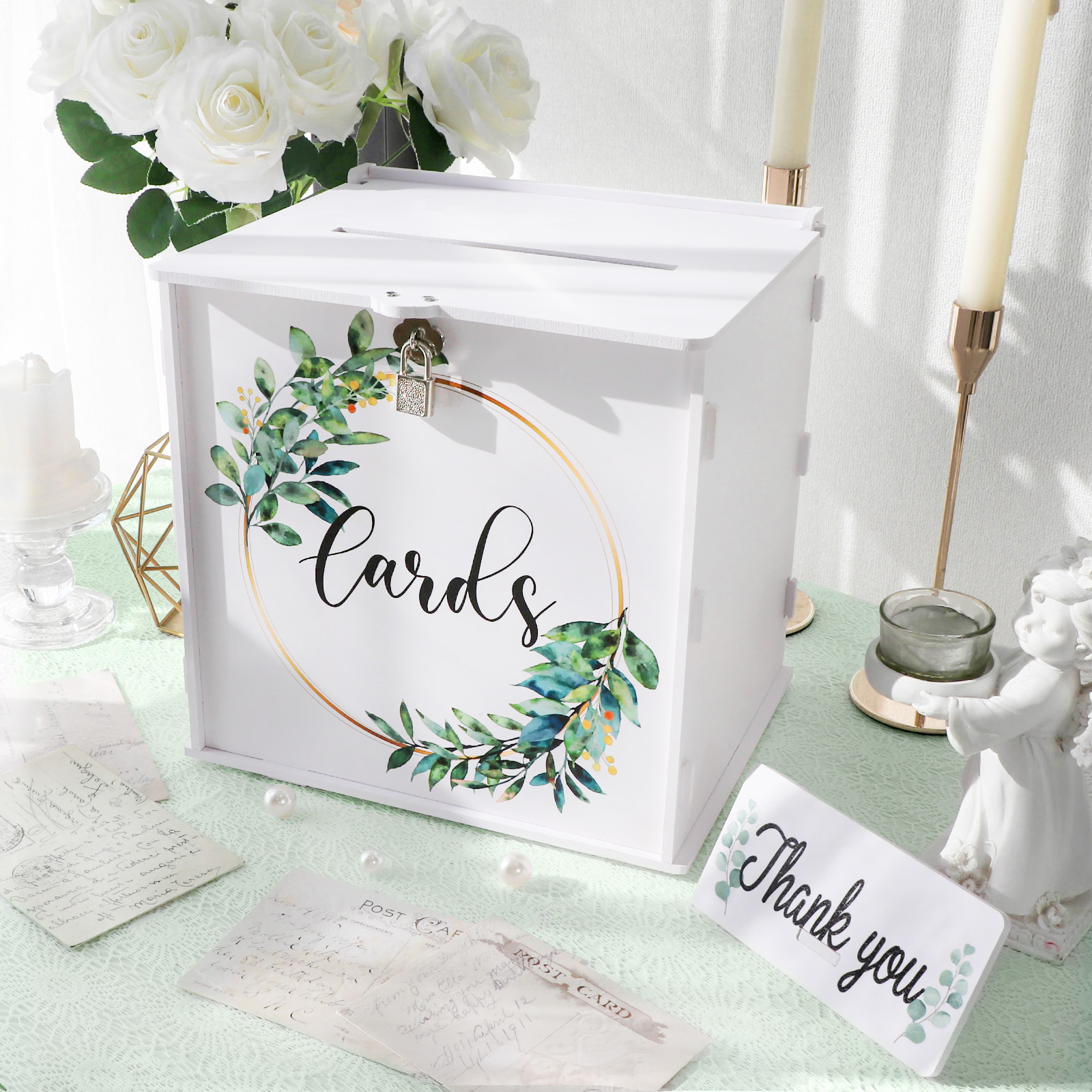 Wedding Card Box with Lock, PV - Card Index Box recensione e prezzo