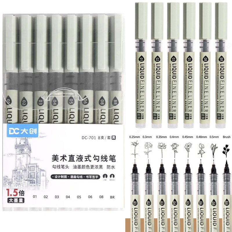 12 Tibs Black Pen Fine Line Sk - Correction Pen Fine recensione e prezzo