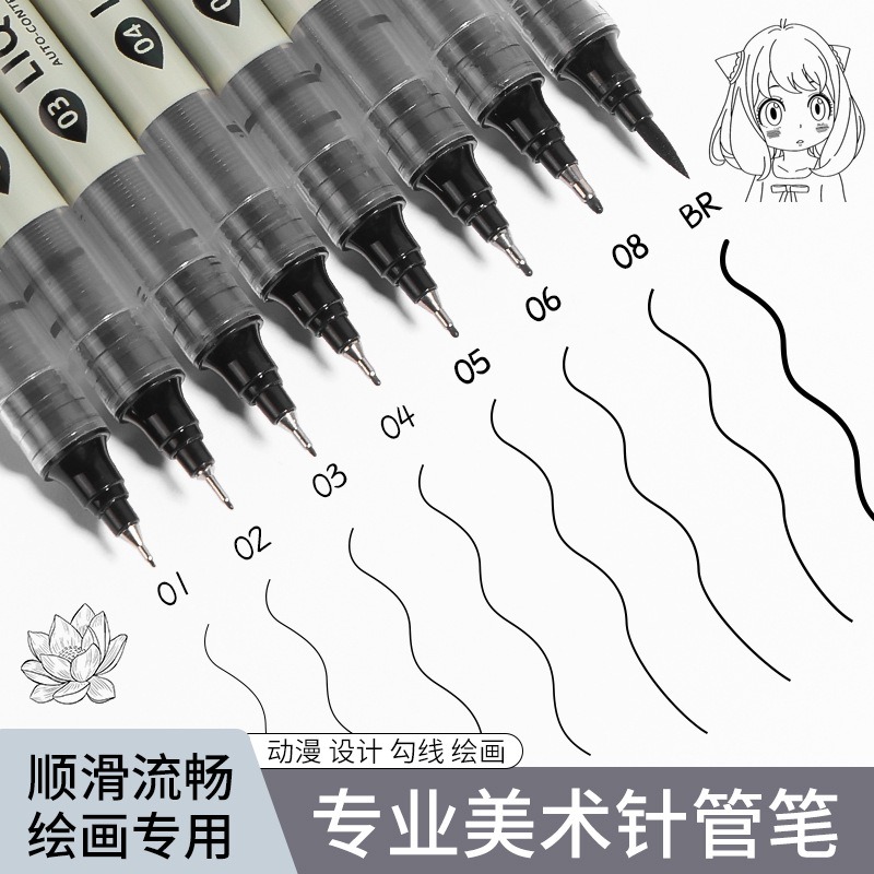 12 Tibs Black Pen Fine Line Sk - Correction Pen Fine recensione e prezzo