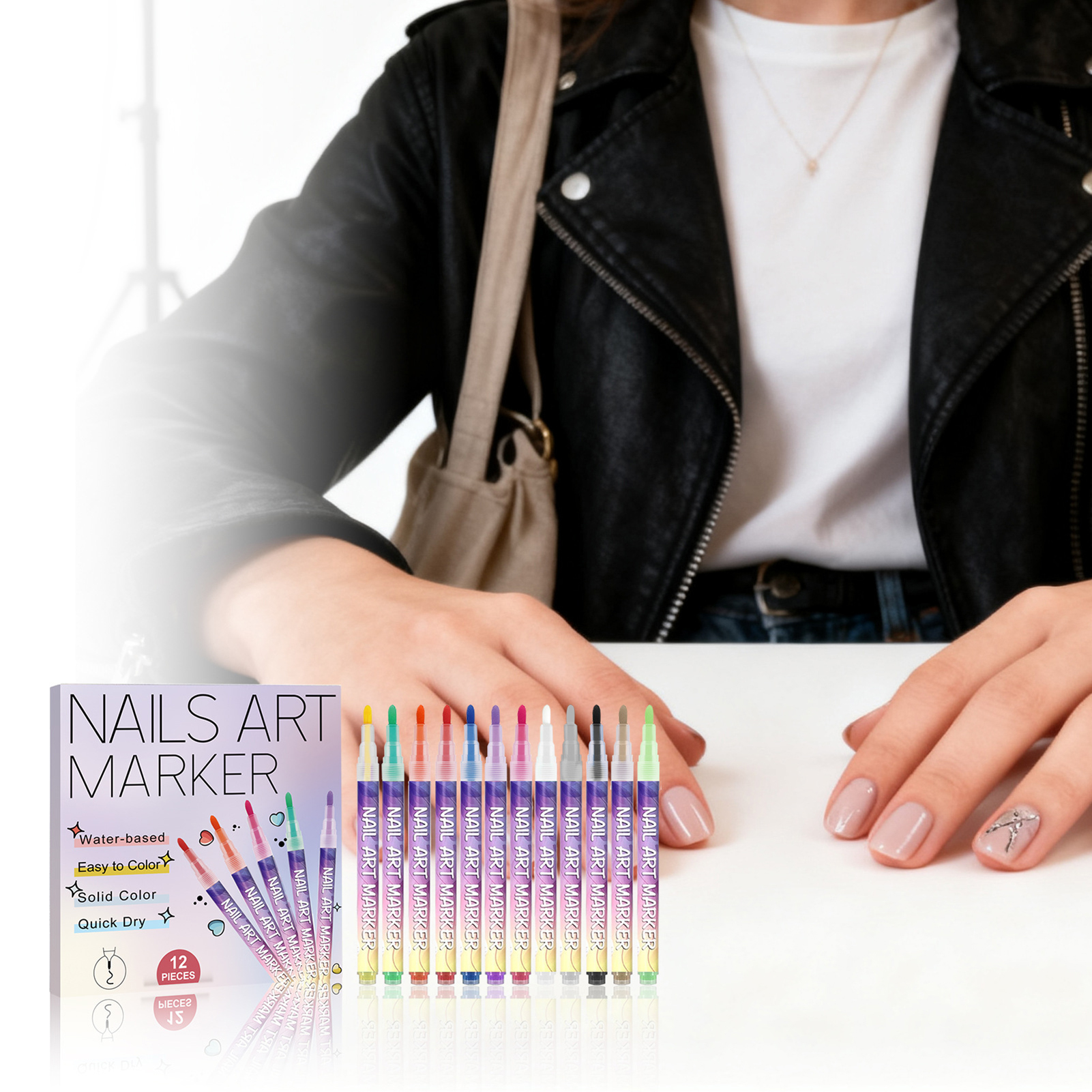 12Pcs Nail Art Pens With Fine  - Correction Pen Fine recensione e prezzo