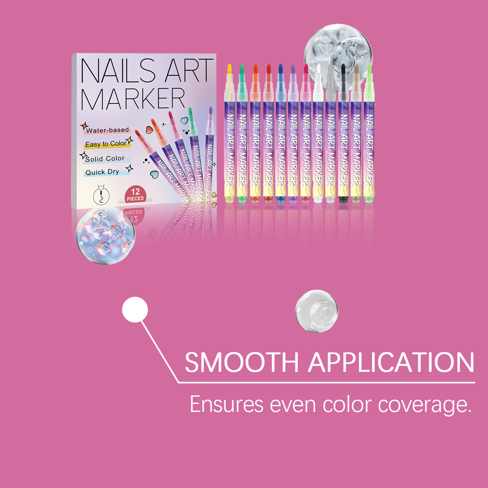 12Pcs Nail Art Pens With Fine  - Correction Pen Fine recensione e prezzo