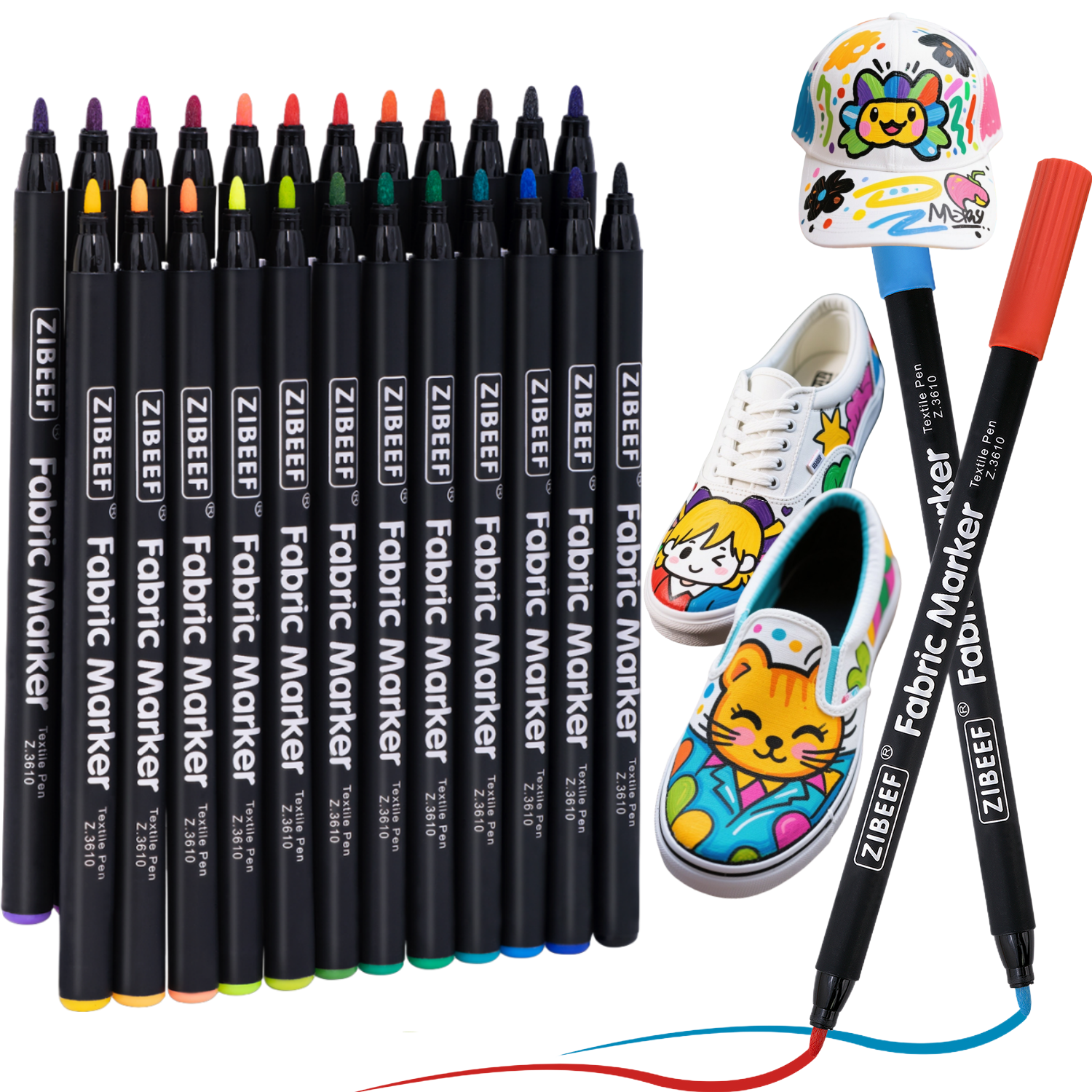 12/24 Color Fabric Markers-Fin - Correction Pen Fine recensione e prezzo