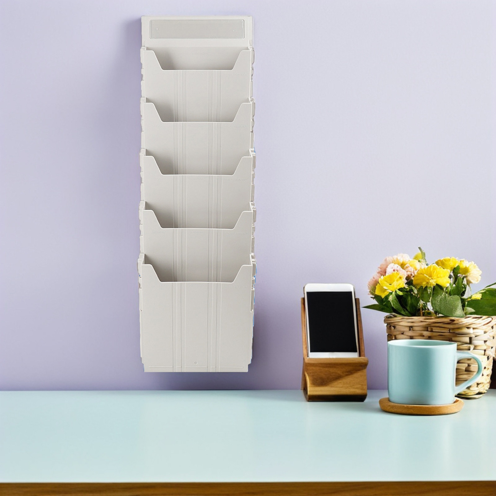 Wall Mounted File Organizer Ad - Magazine Holder Rack recensione e prezzo