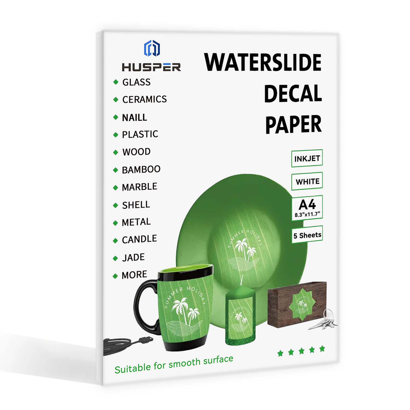 5 Sheets A4 Size Water Slide D - Ink Blotter Paper recensione e prezzo