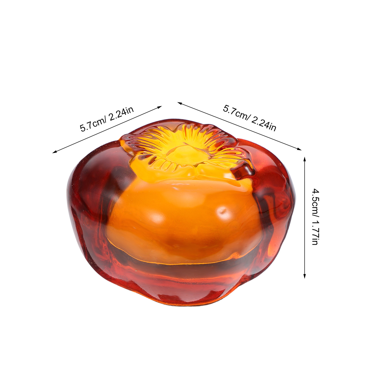 Realistic Glass Persimmon Pape - Book Weight Glass recensione e prezzo