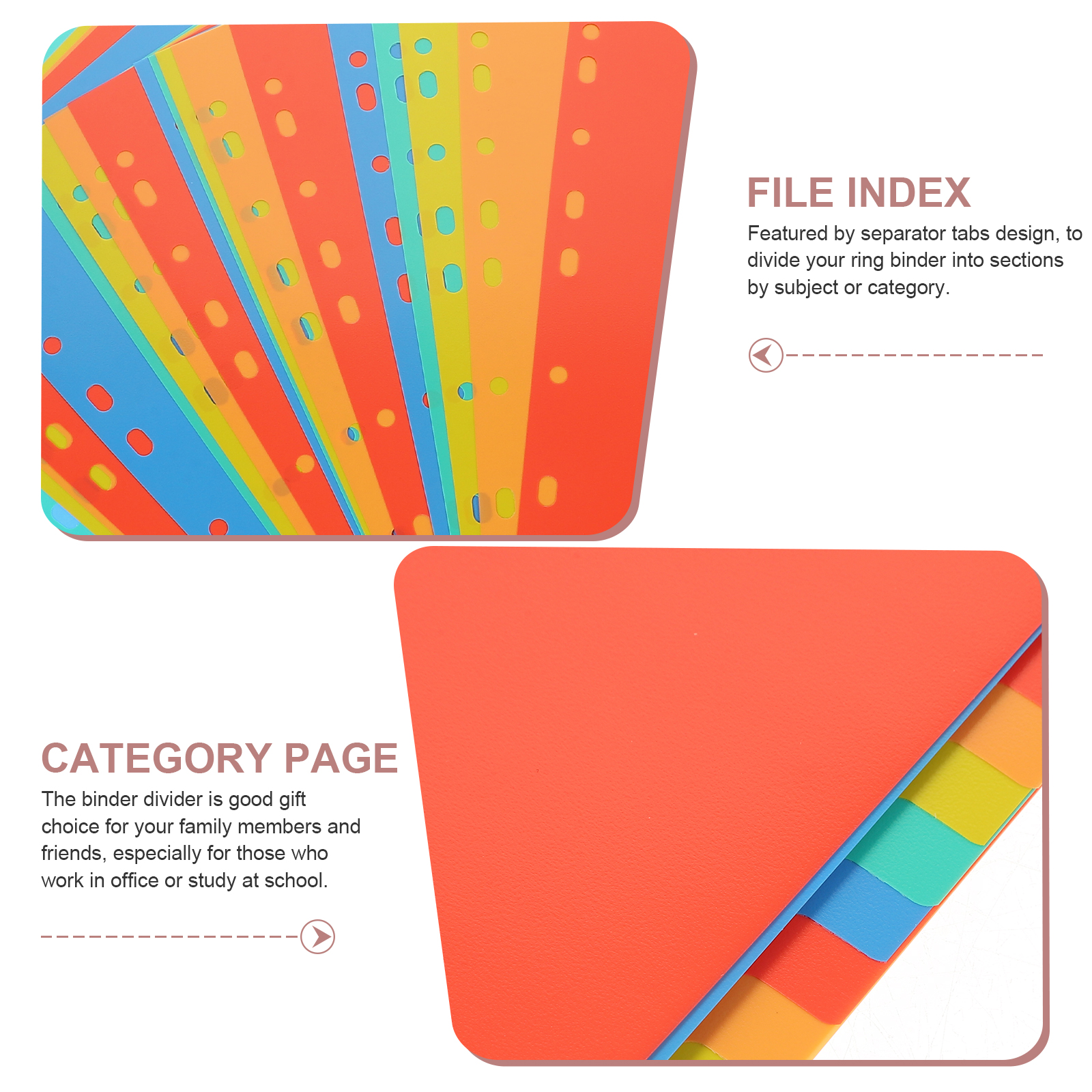 A4 Index Pages Plastic Binder  - Tab Divider A4 recensione e prezzo