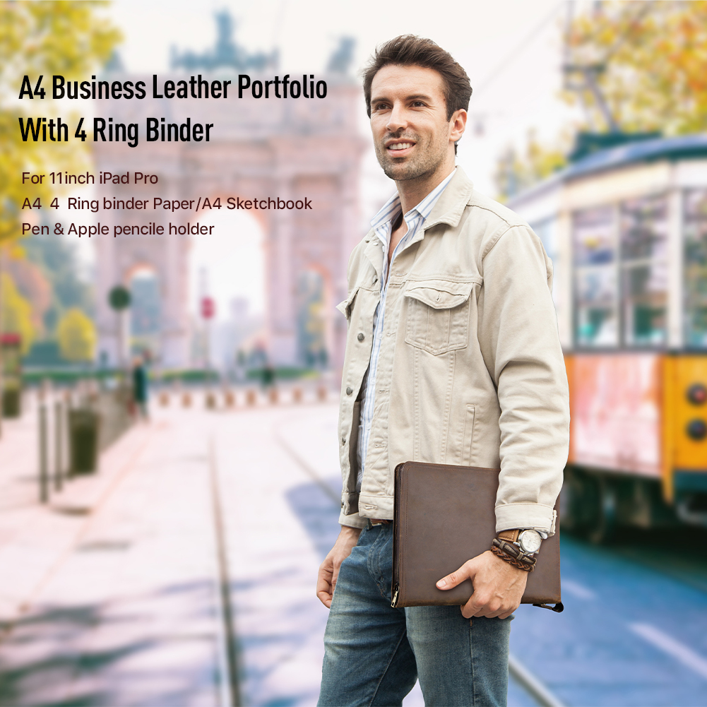 Luxury Retro A4 Cowhide Busine - Binder A4 Lever recensione e prezzo