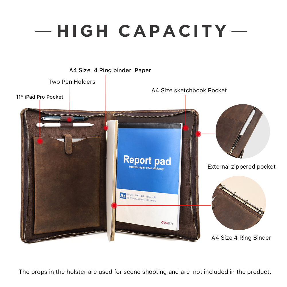 Luxury Retro A4 Cowhide Busine - Binder A4 Lever recensione e prezzo