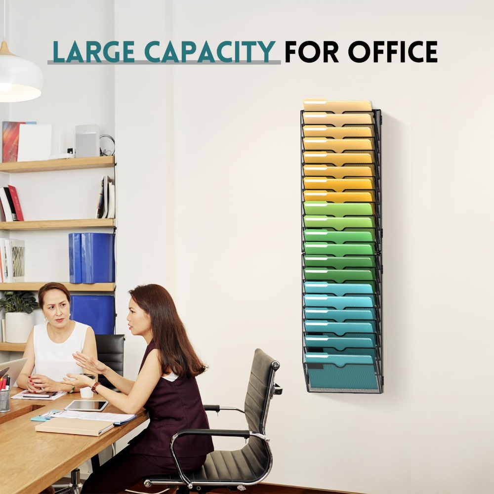 20 Tier Wall File Organizer, H - Magazine Holder Rack recensione e prezzo