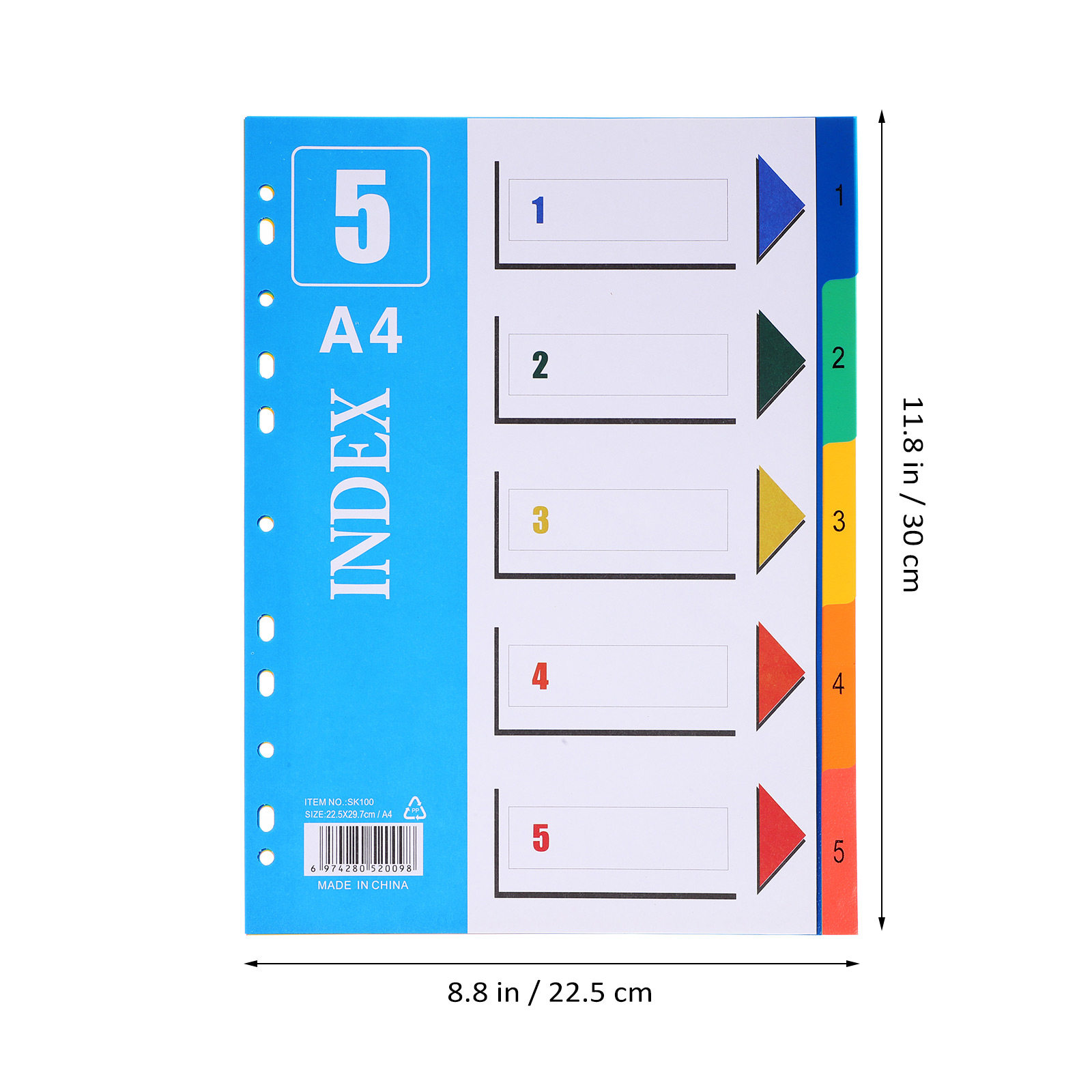 2Pcs A4 Plastic Binder Divider - Tab Divider A4 recensione e prezzo
