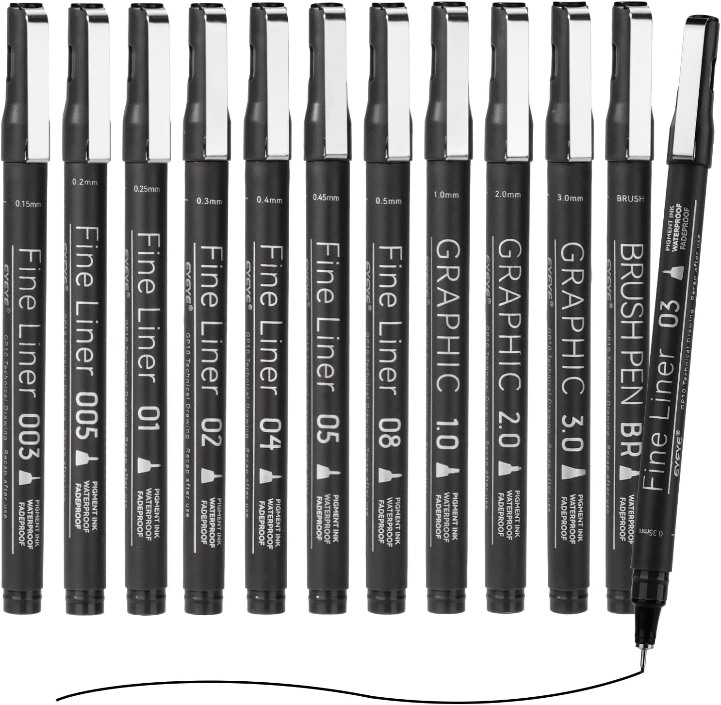 Micro Fineliner Pens Set, 12 B - Archive Box Set recensione e prezzo