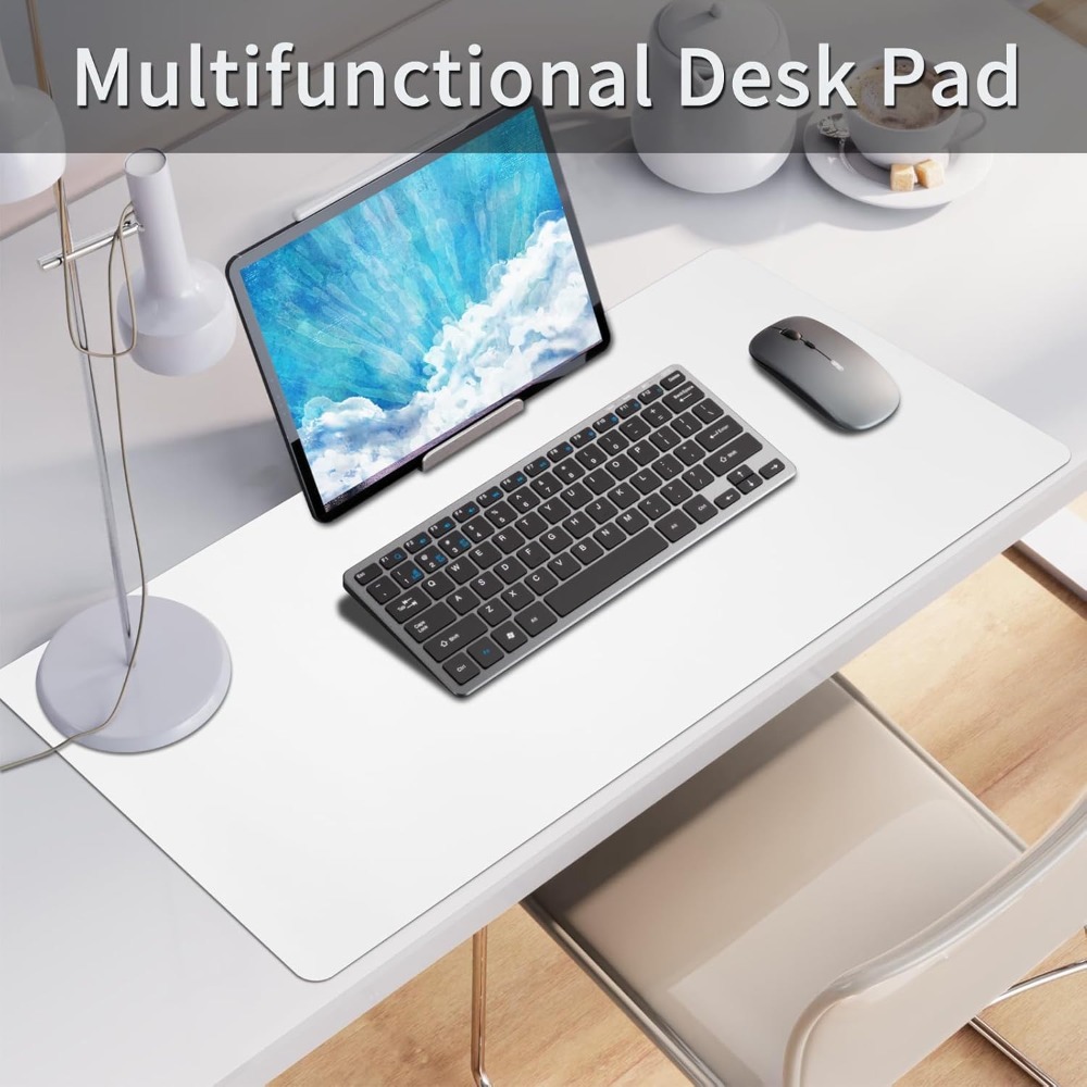 Bloss White Desk Mat, Waterpro - Leather Desk Pad recensione e prezzo