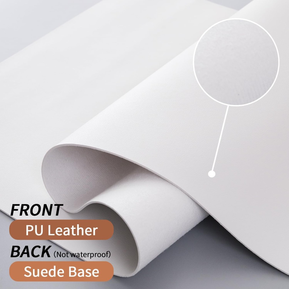 Bloss White Desk Mat, Waterpro - Leather Desk Pad recensione e prezzo