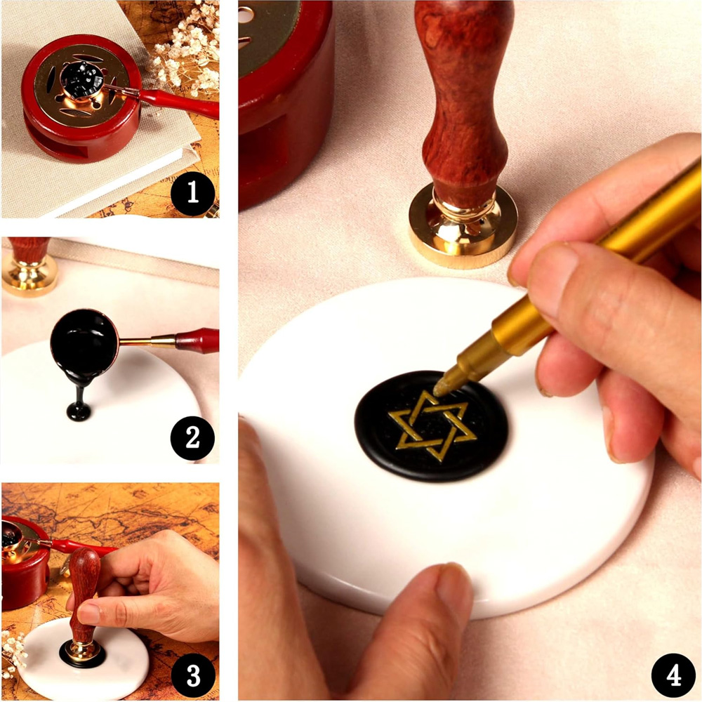 Custom Your Logo 25/30/40/50mm - Wax Seal Stamp Set recensione e prezzo
