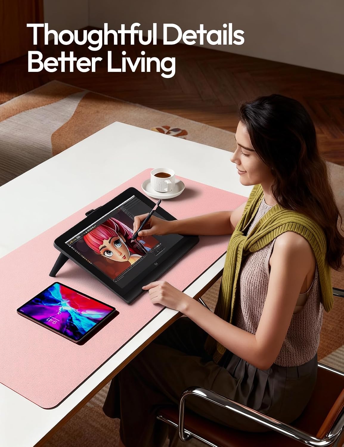 PU Leather Desk Protector with - Leather Desk Pad recensione e prezzo