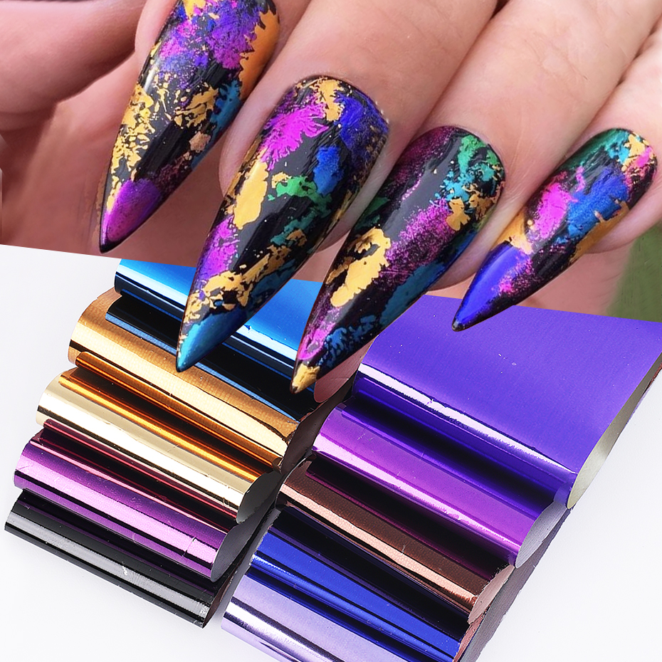 10pcs Metallic Nail Transfer F - Gel Refill Pack recensione e prezzo