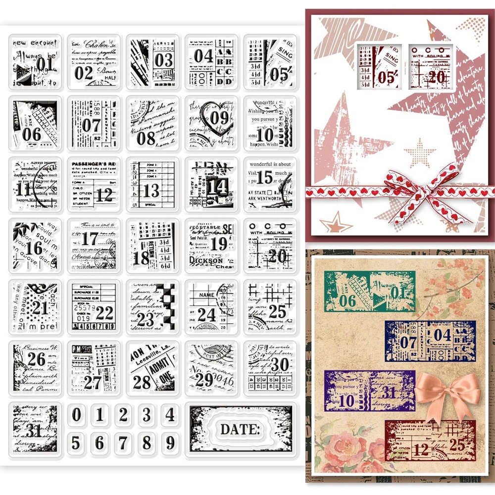 1Sheet Vintage Date Clear Stam - Rubber Date Stamp recensione e prezzo