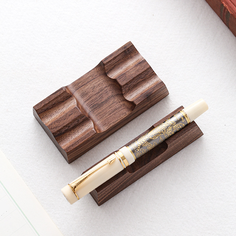 Walnut Wood Pen Holder Stand f - Pen Rest Single recensione e prezzo