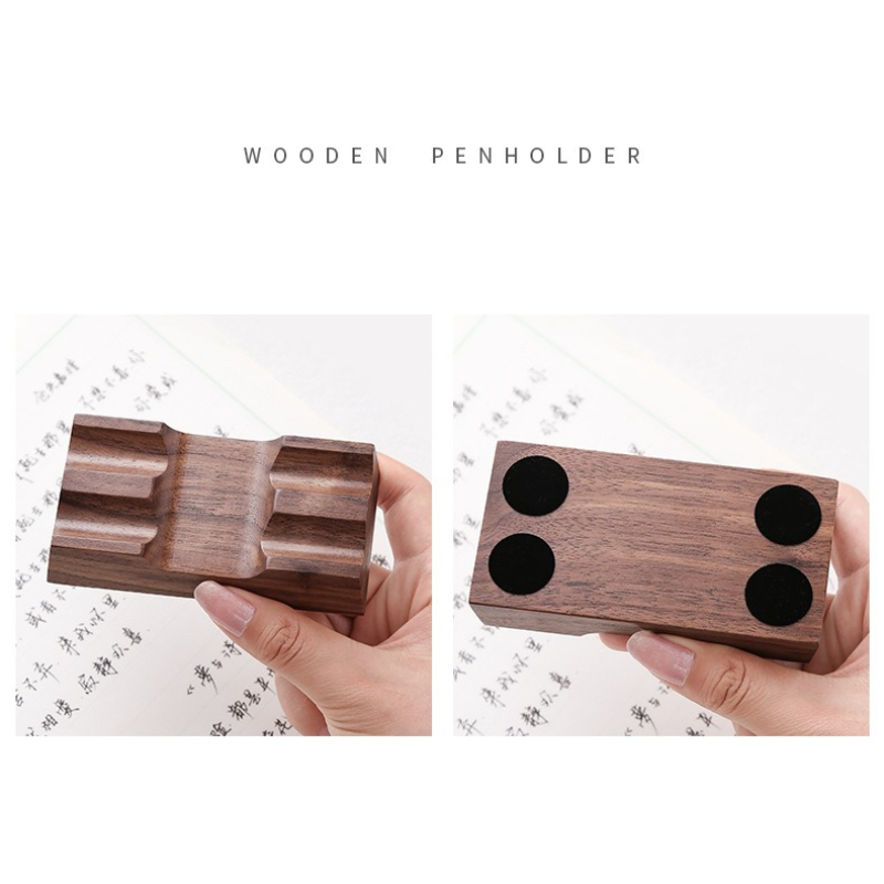 Walnut Wood Pen Holder Stand f - Pen Rest Single recensione e prezzo