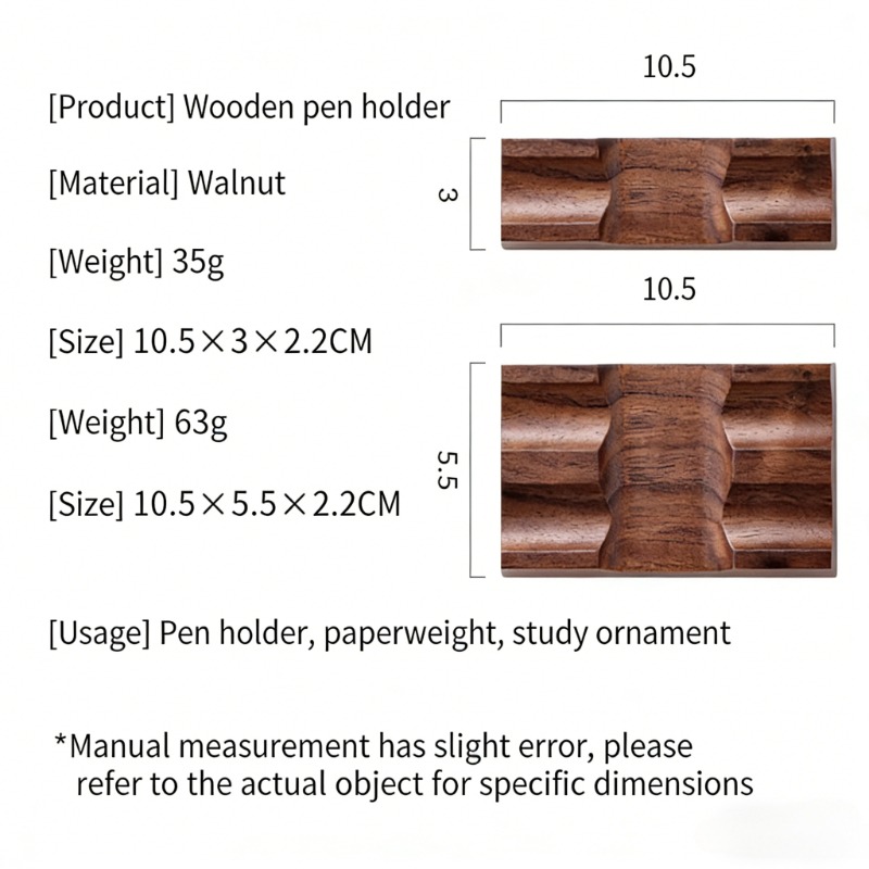 Walnut Wood Pen Holder Stand f - Pen Rest Single recensione e prezzo