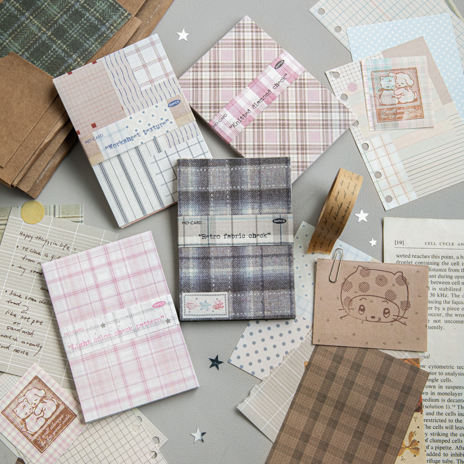 50pcs creative plaid Decor Scr - Ink Blotter Paper recensione e prezzo