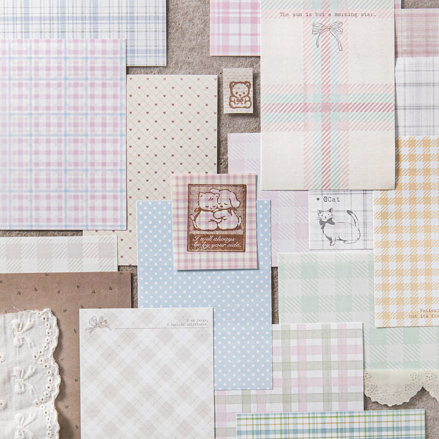 50pcs creative plaid Decor Scr - Ink Blotter Paper recensione e prezzo
