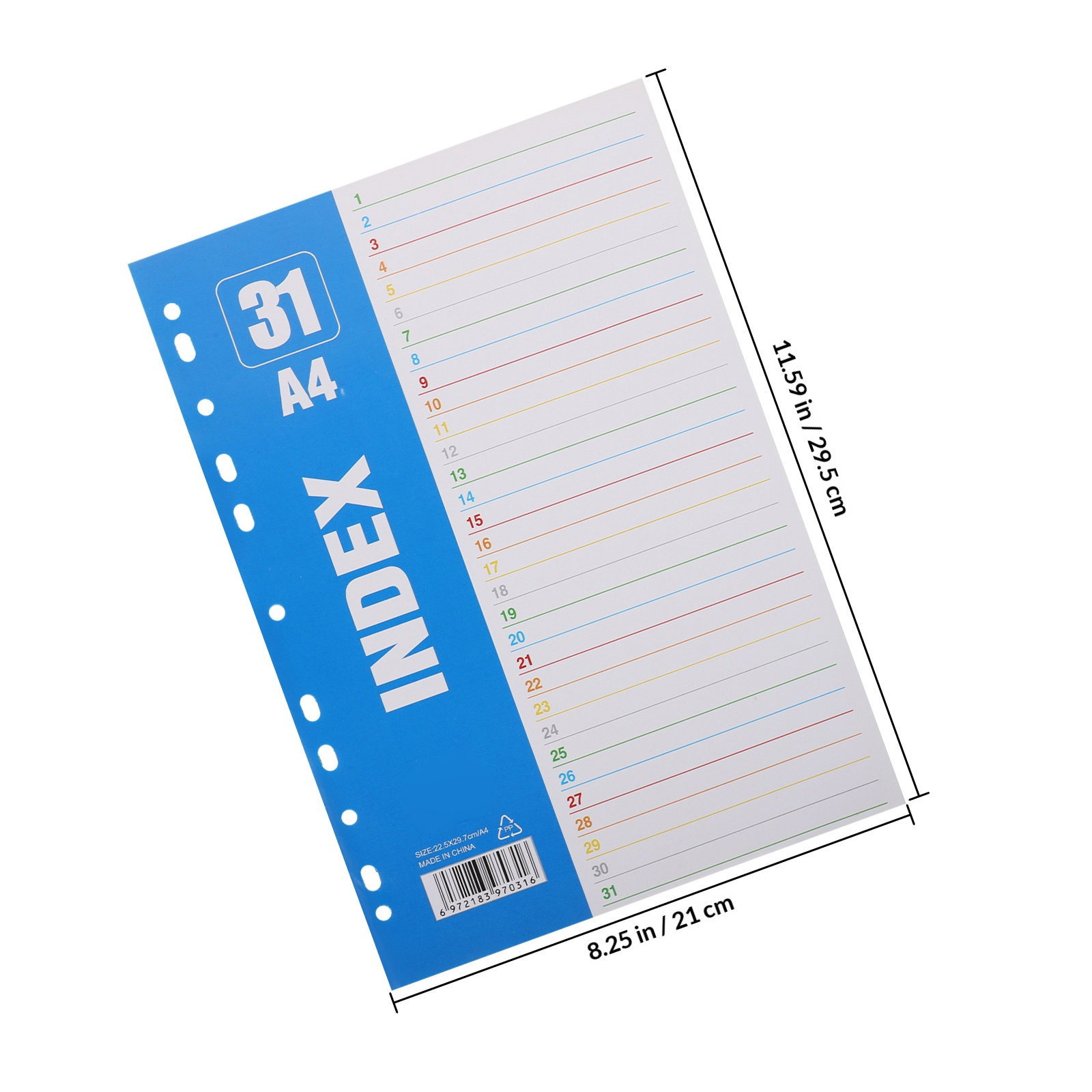 1Set A4 11-Hole PP Index Divid - Tab Divider A4 recensione e prezzo