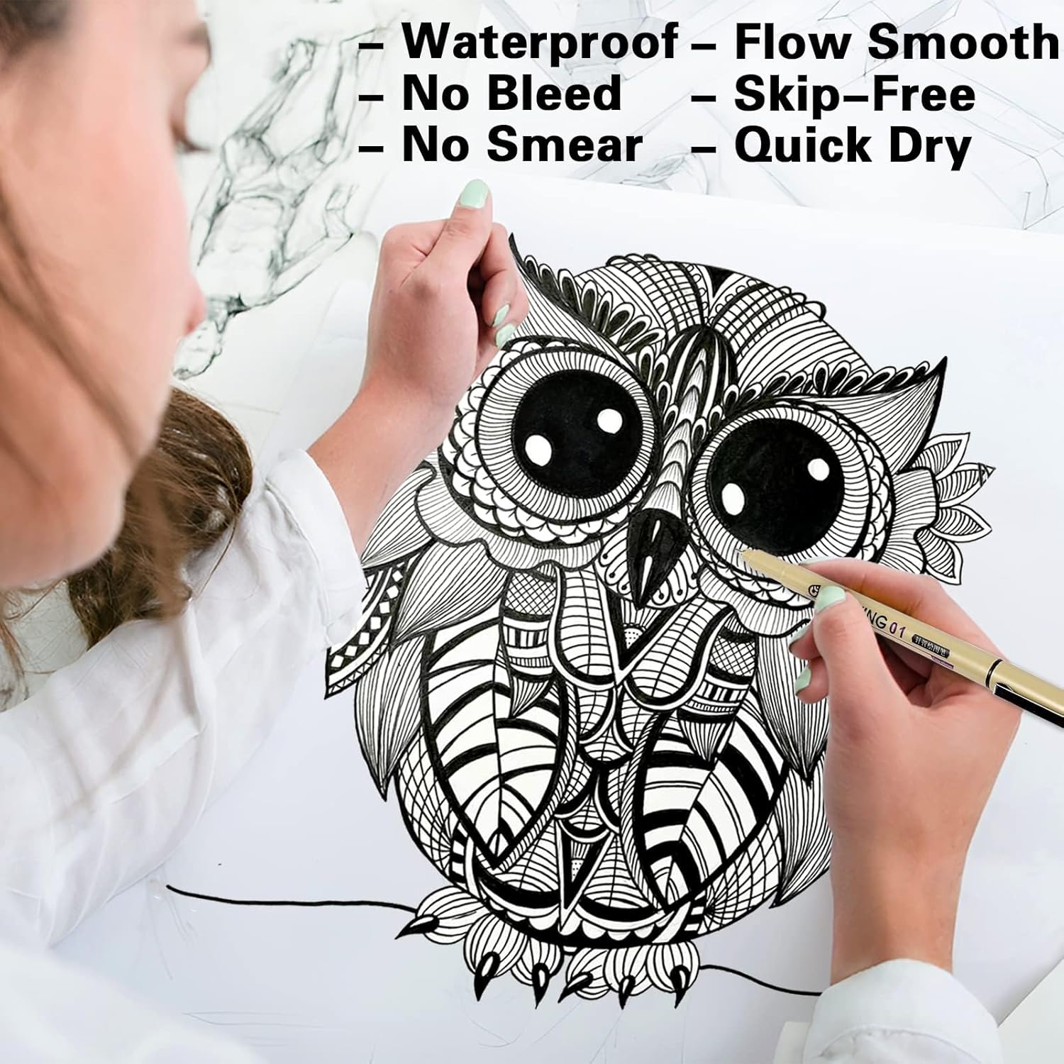 12 Black Fine Line Drawing Pen - Archive Box Set recensione e prezzo