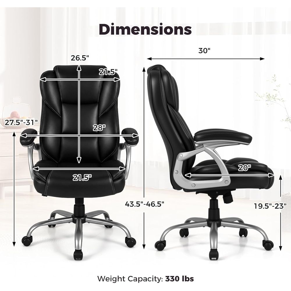 High Back Leather Ergonomic Sw - Leather Desk Pad recensione e prezzo