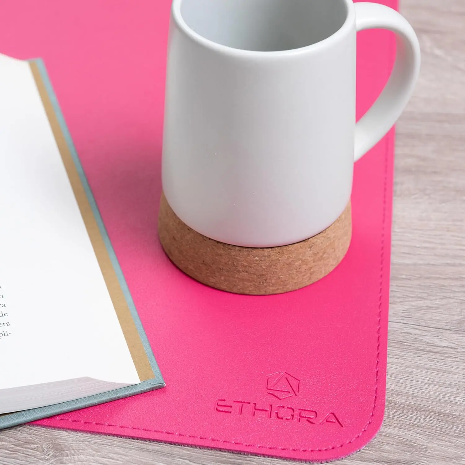 Desk Mat with Non-Slip Suede B - Leather Desk Pad recensione e prezzo