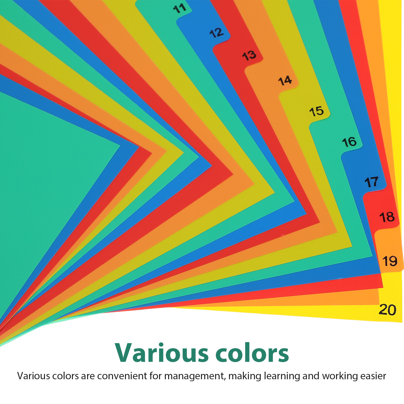 20 Pages A4 Colorful Plastic T - Tab Divider A4 recensione e prezzo