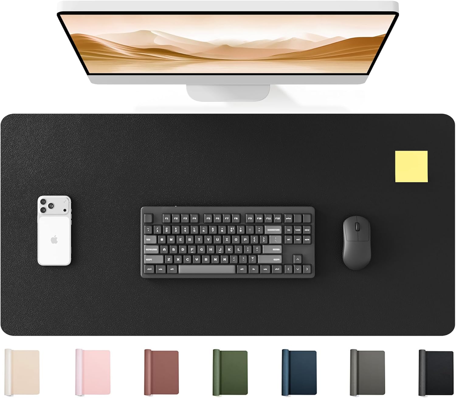 Large PU Leather Desk Mat 35.4 - Leather Desk Pad recensione e prezzo