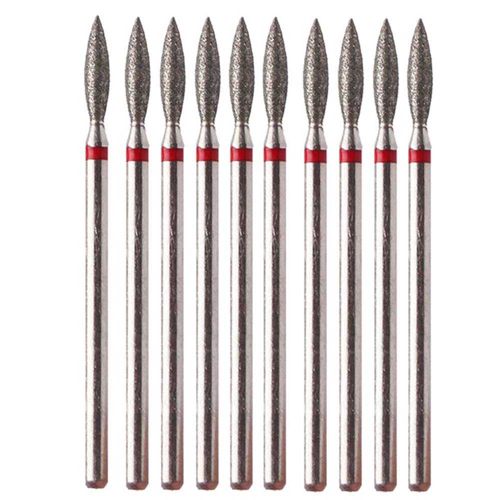10pcs Diamond Nail Drill Bits  - Gel Refill Pack recensione e prezzo