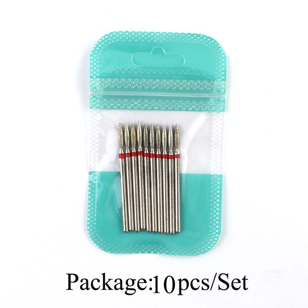 10pcs Diamond Nail Drill Bits  - Gel Refill Pack recensione e prezzo