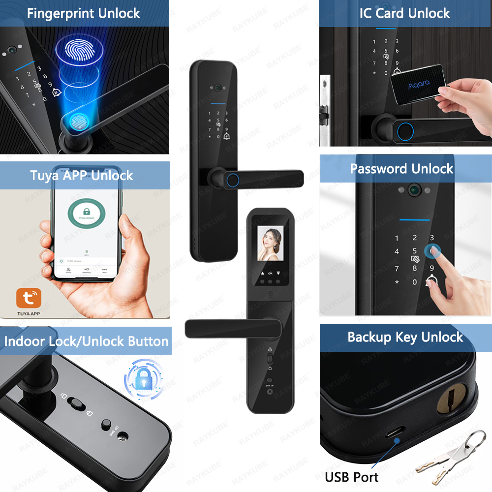 RAYKUBE F008 Tuya Wifi peephol - Letter Opener Brass recensione e prezzo