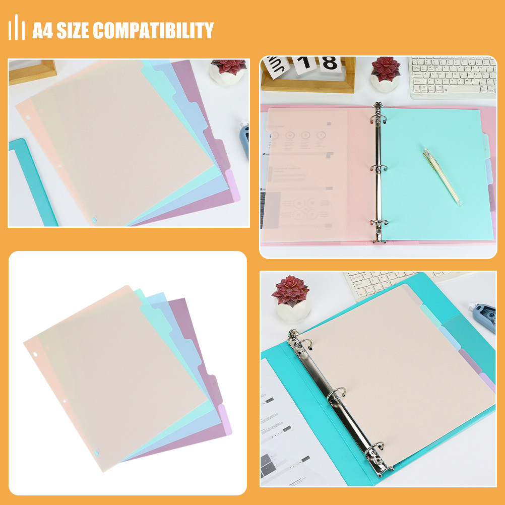 1Set A4 Plastic Binder Divider - Tab Divider A4 recensione e prezzo