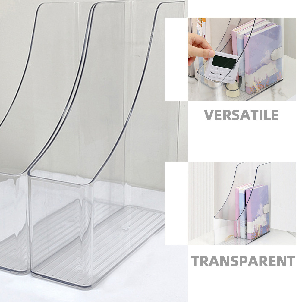 2Pcs Transparent File Organize - Magazine Holder Rack recensione e prezzo