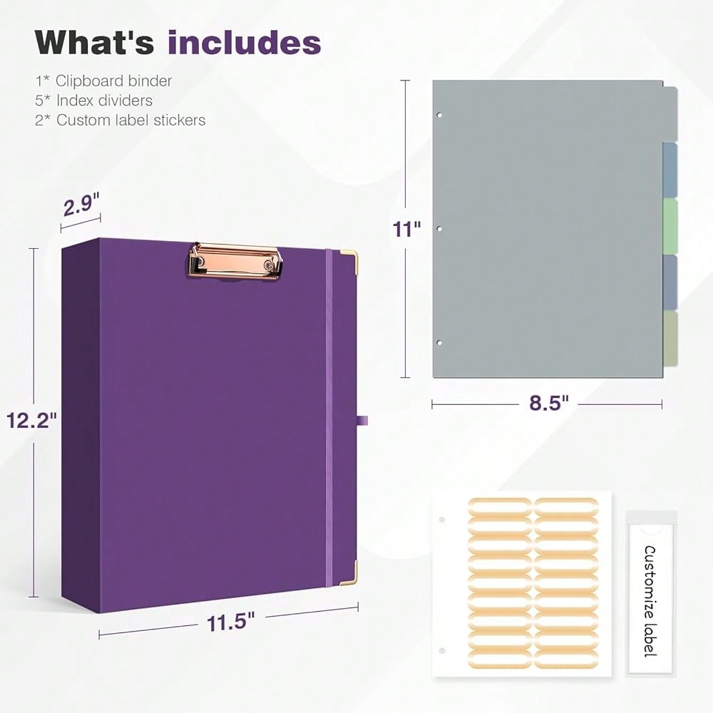 Mini 3 Ring Binder 2 Inch For  - Tab Divider A4 recensione e prezzo