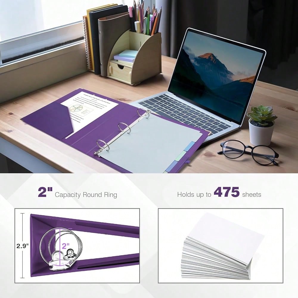 Mini 3 Ring Binder 2 Inch For  - Tab Divider A4 recensione e prezzo