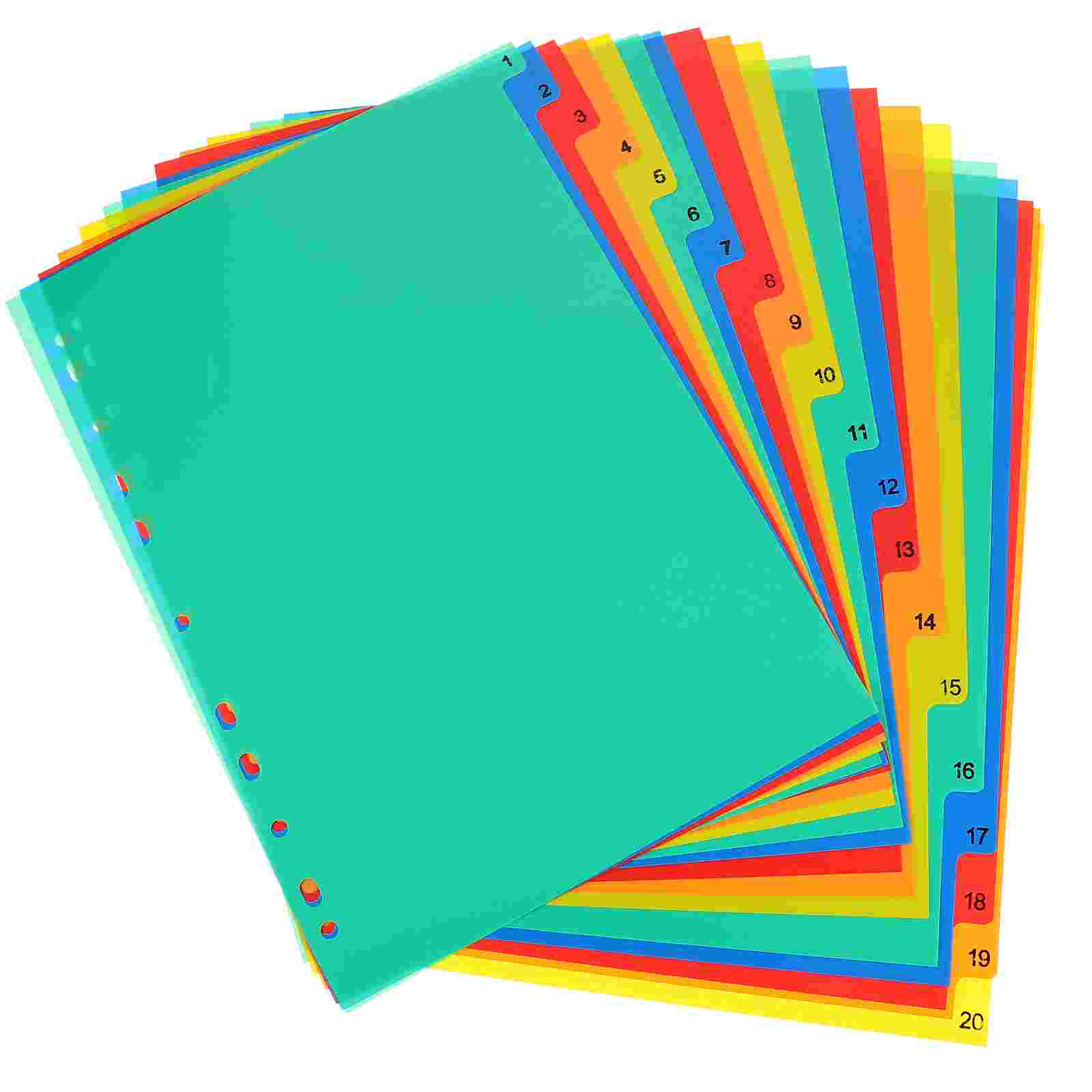 20 Pcs A4 Separated Loose Leaf - Tab Divider A4 recensione e prezzo
