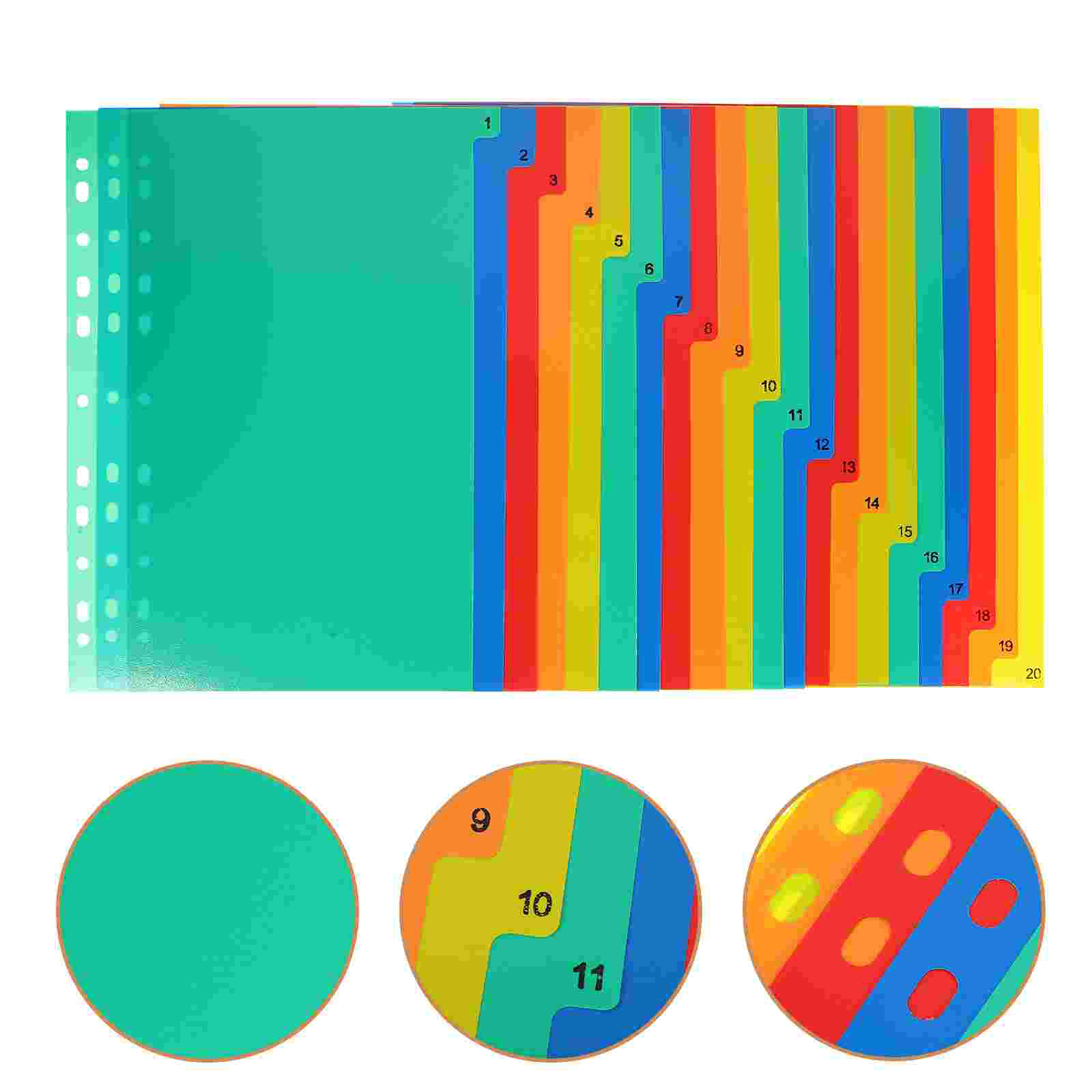 20 Pcs A4 Separated Loose Leaf - Tab Divider A4 recensione e prezzo