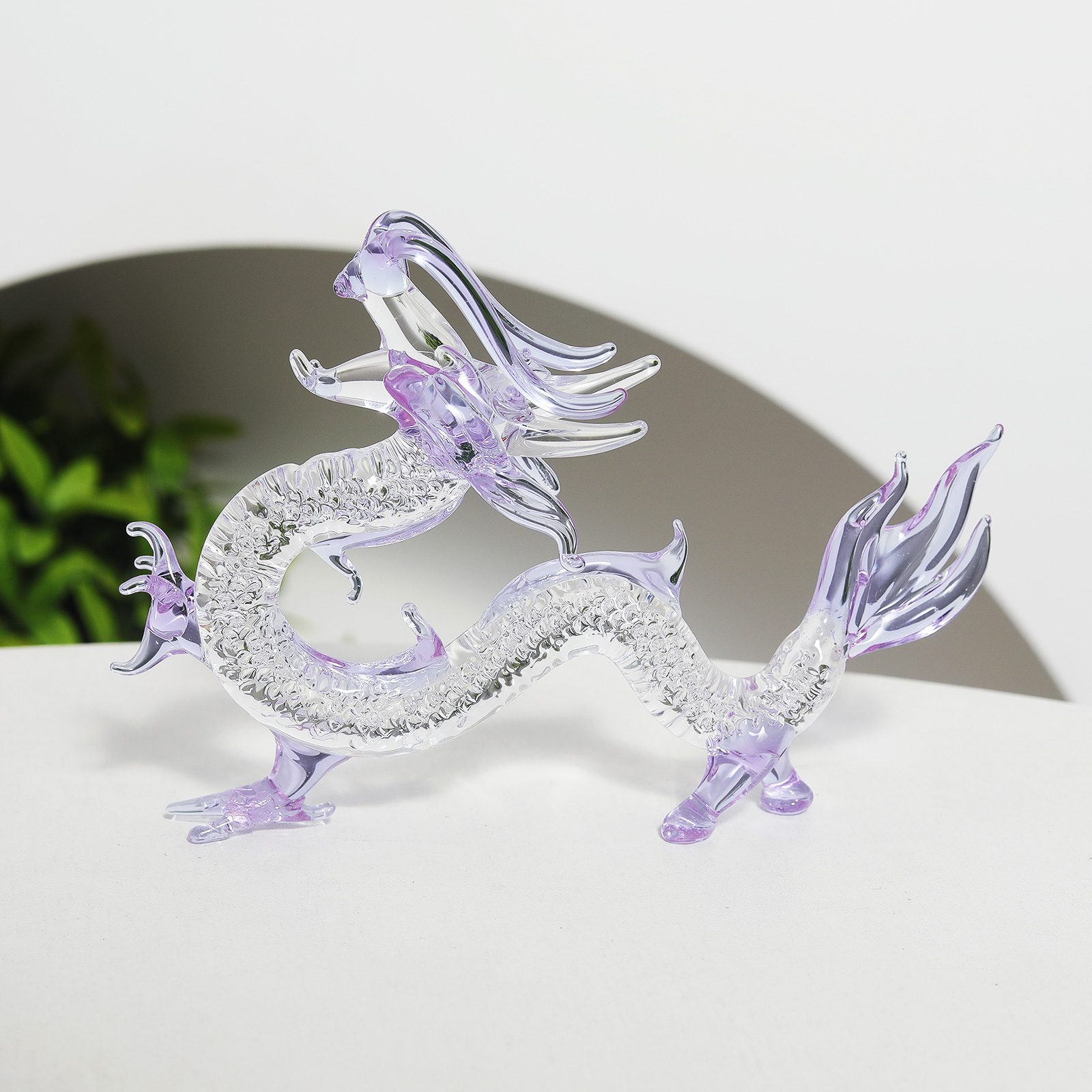 Purple Crystal Dragon Figurine - Book Weight Glass recensione e prezzo