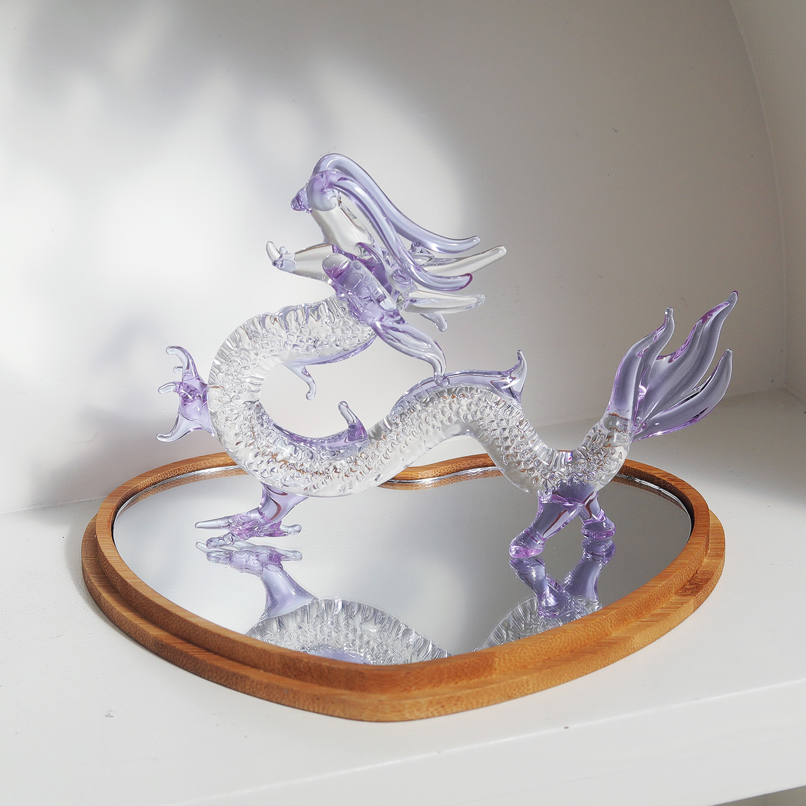 Purple Crystal Dragon Figurine - Book Weight Glass recensione e prezzo