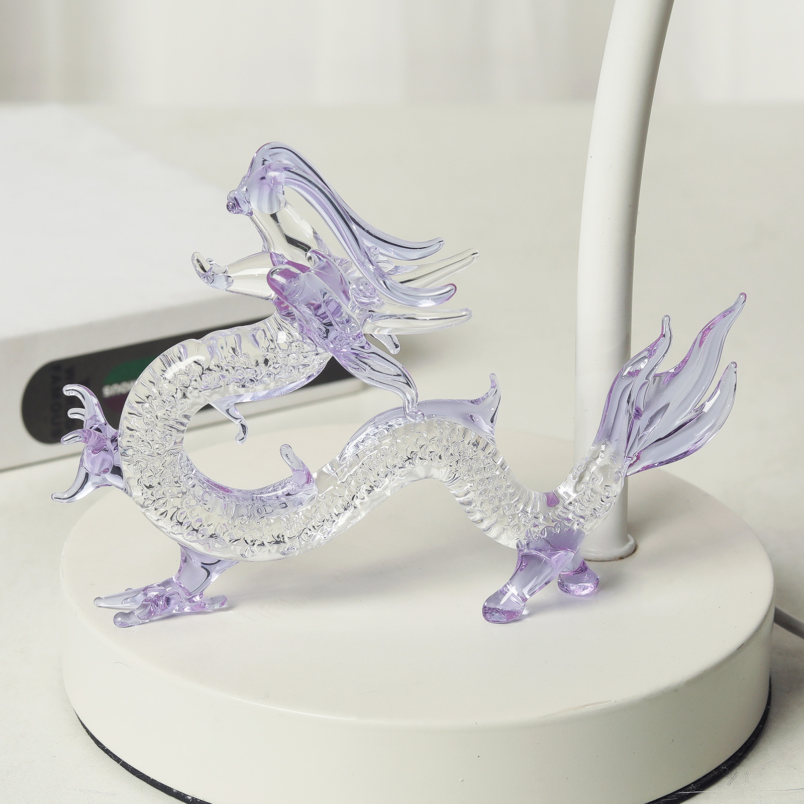 Purple Crystal Dragon Figurine - Book Weight Glass recensione e prezzo