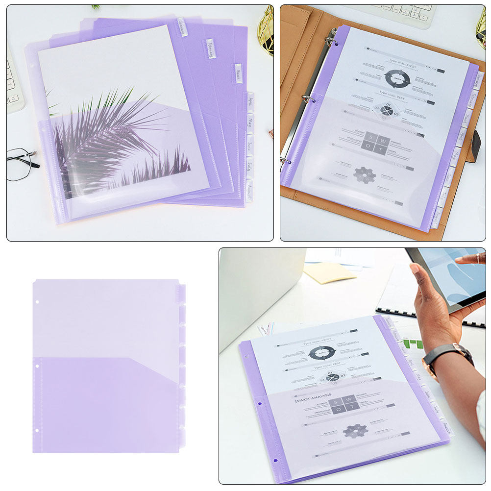 2Sets Binder Pockets Dividers  - Tab Divider A4 recensione e prezzo