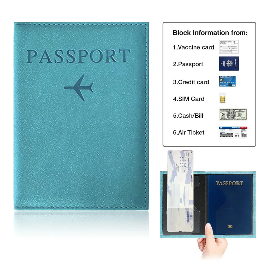 Passport Cover Blue Color Pu P - Index Card Holder recensione e prezzo