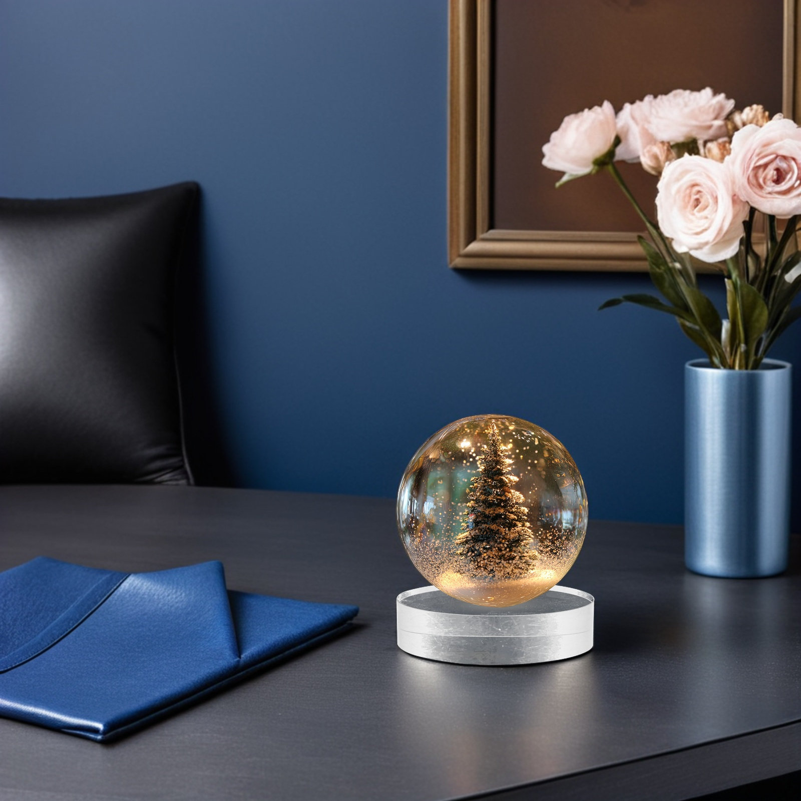 2Pcs Crystal Round Paperweight - Book Weight Glass recensione e prezzo